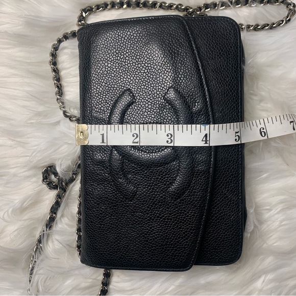 Chanel Black Caviar Timeless Wallet on Chain - Picture 15 of 15